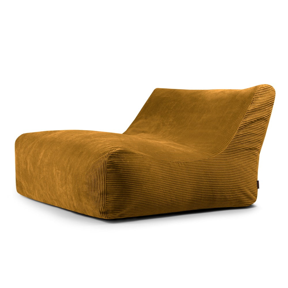 Menčestrový sedací vak v horčicovej farbe Sofa Lounge – SLOWDOWN