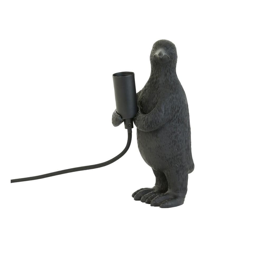 Matne čierna stolová lampa (výška 24 cm) Penguin – Light & Living