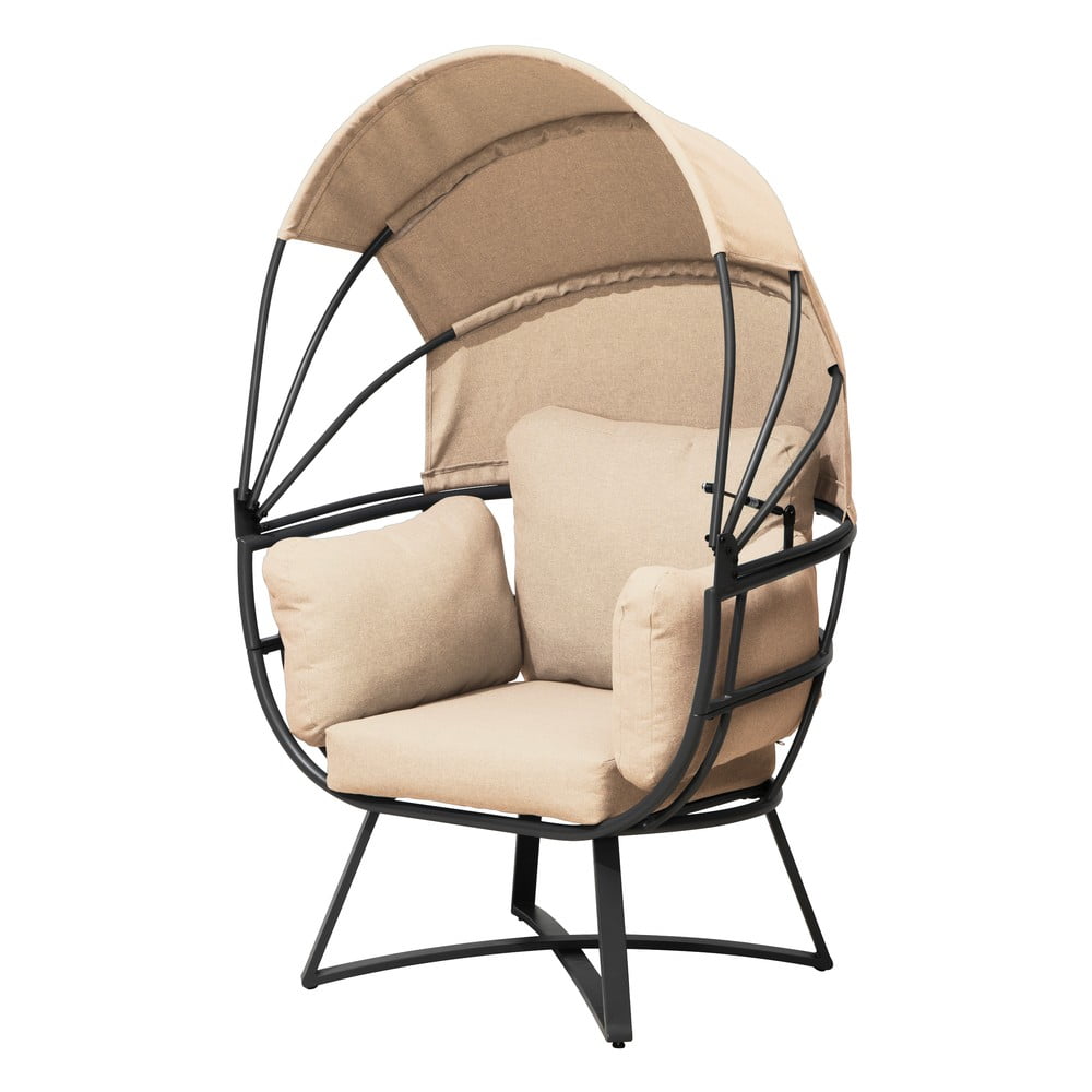 Béžové kovové záhradné kreslo Delos – Garden Pleasure
