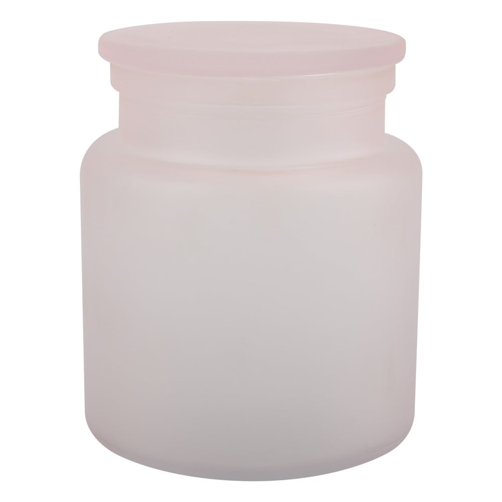 Svetloružový sklenený kúpeľňový organizér na vatové tampóny Yoko – Spirella