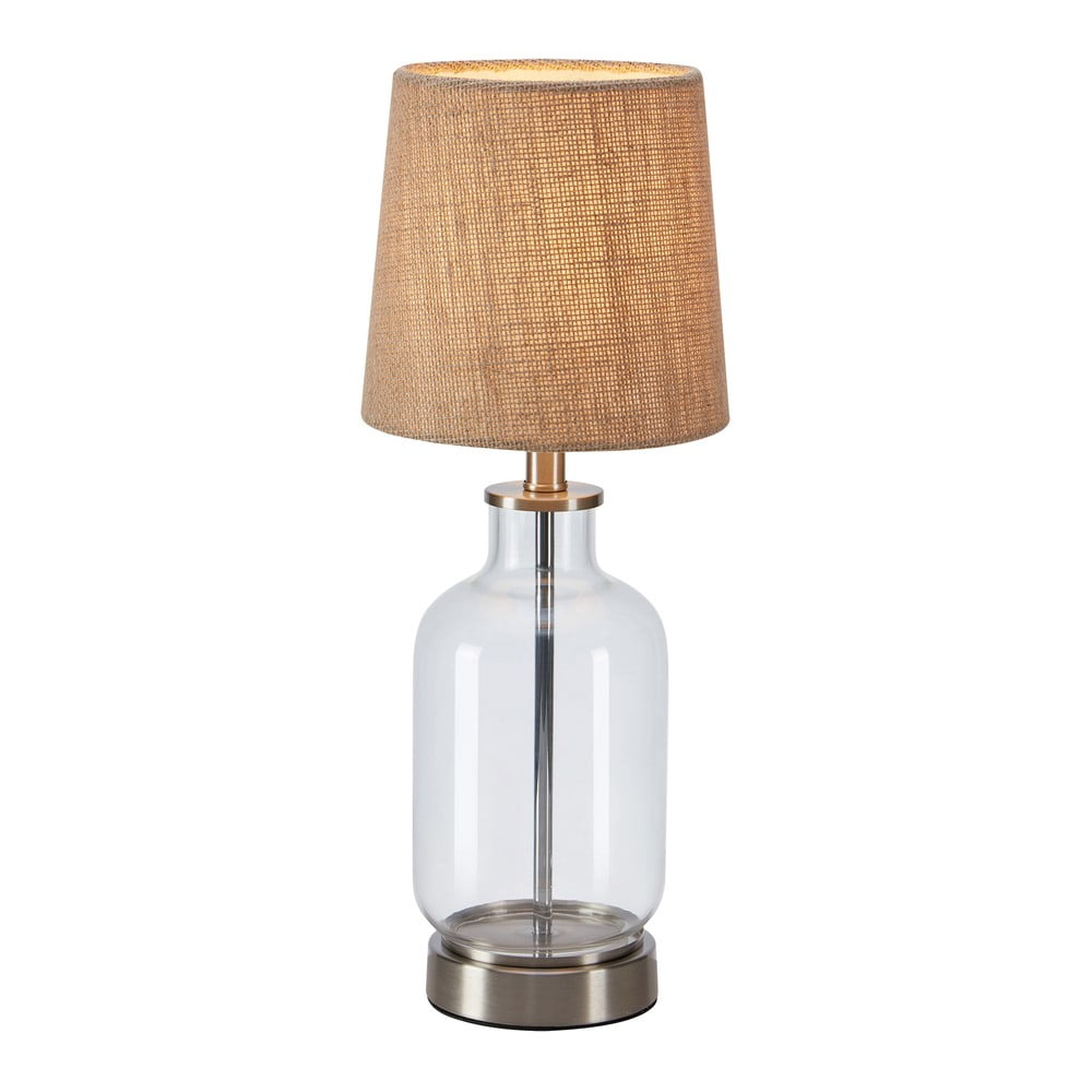Stolová lampa v prírodnej farbe s tienidlom z juty (výška  43 cm) Costero – Markslöjd