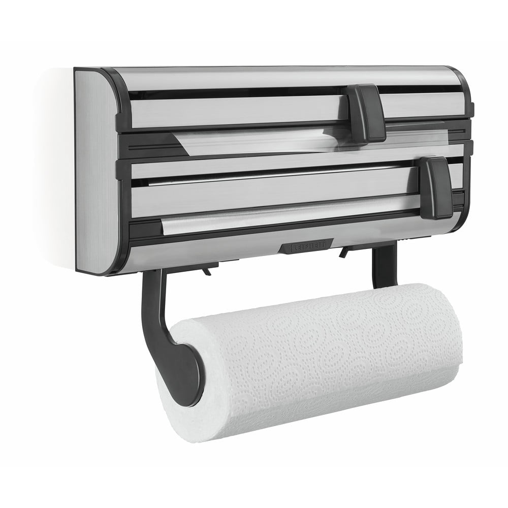 Nástenný kovový držiak na fólie a papierové utierky v striebornej farbe Parat Royal – LEIFHEIT
