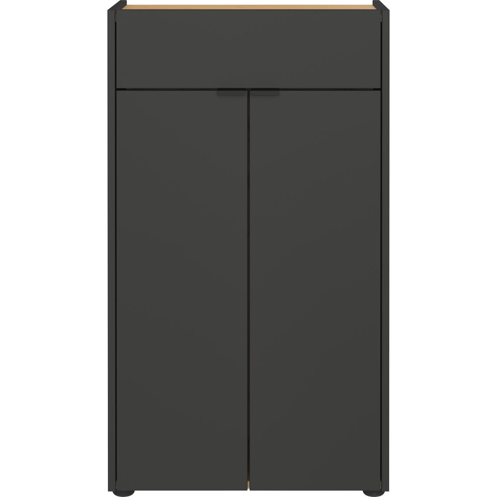 Antracitová vysoká kúpeľňová skrinka 60x98 cm Forano – Germania