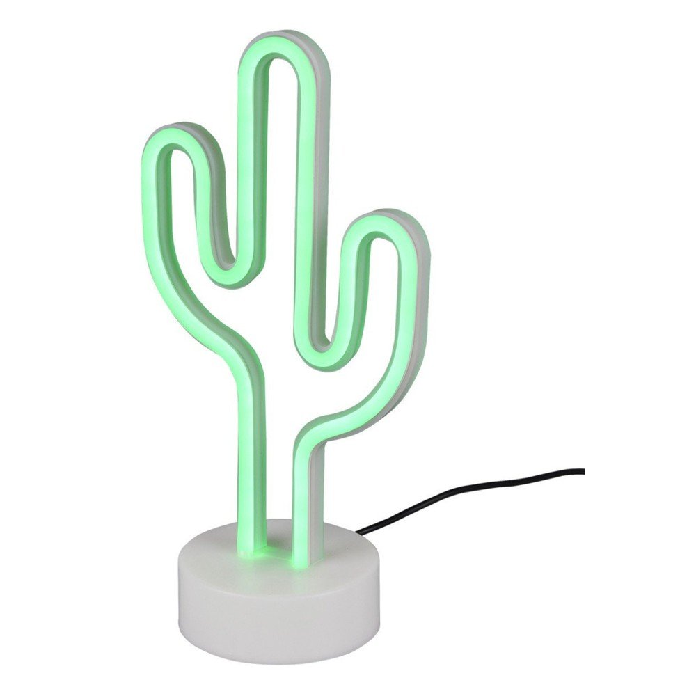 Biela LED stolová lampa (výška 29 cm) Cactus - Reality