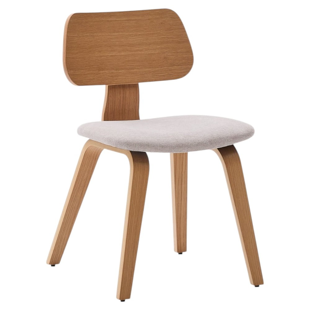 Béžová/v prírodnej farbe jedálenská stolička v dekore duba Gena – Kave Home