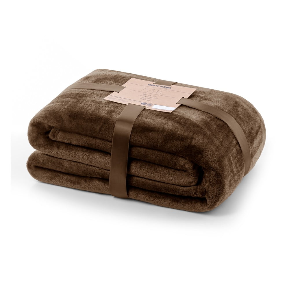 Hnedá deka z mikrovlákna DecoKing Mic