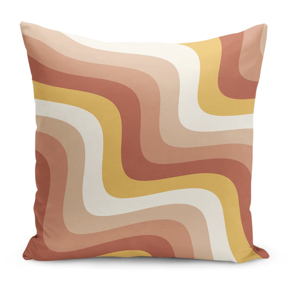 Obliečka na vankúš 43x43 cm Creamy Strawberry Swirl – Mila Home