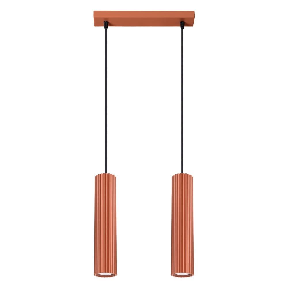 Závesné svietidlo v tehlovej farbe Gleam – Sollux