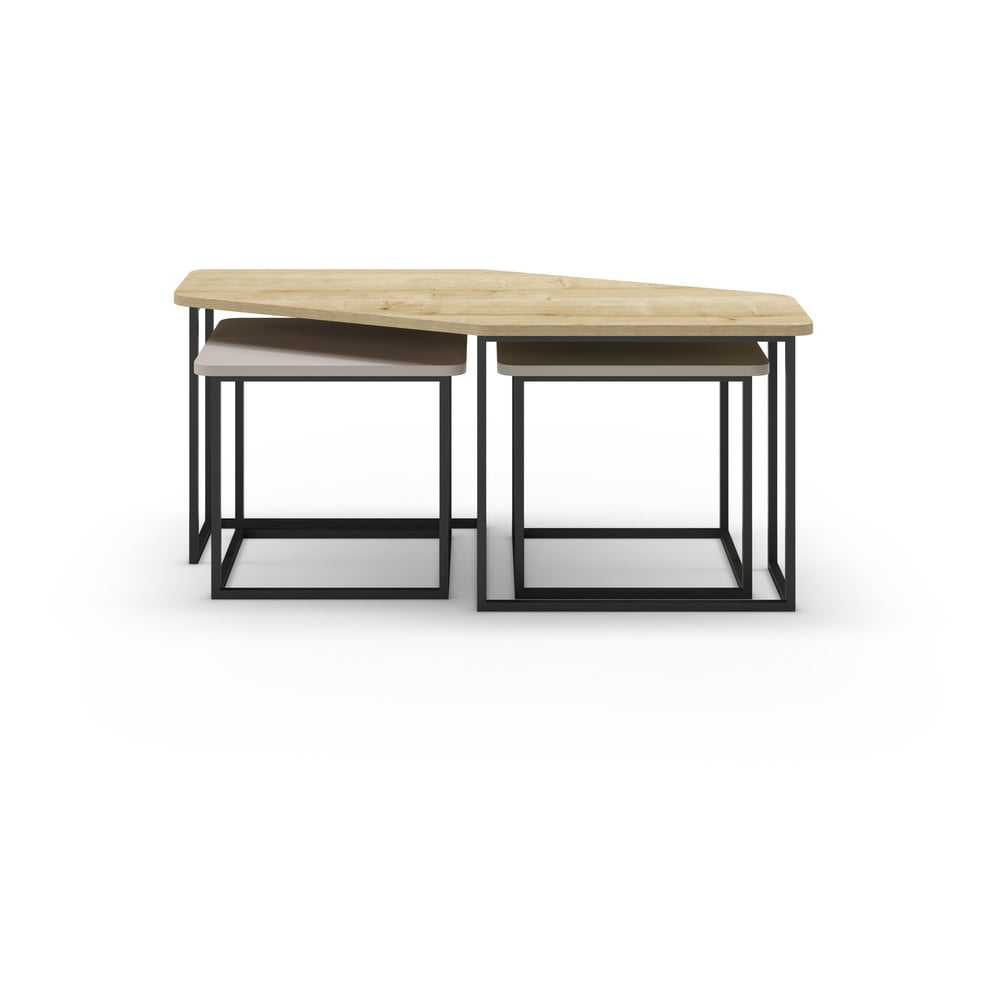 Konferenčné stolíky v súprave 3 ks 60x111