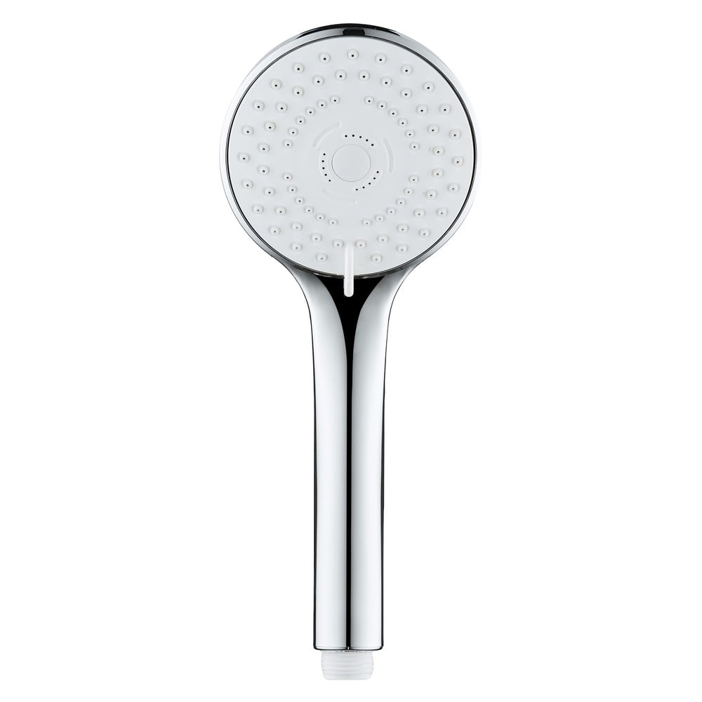 Plastová sprchová hlavica v striebornej farbe ø 9