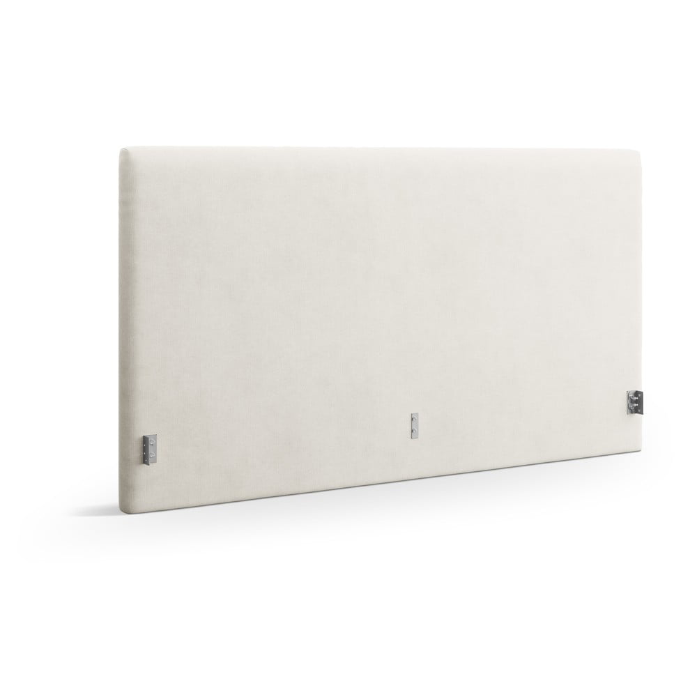 Krémovobiele čalúnené čelo postele 190