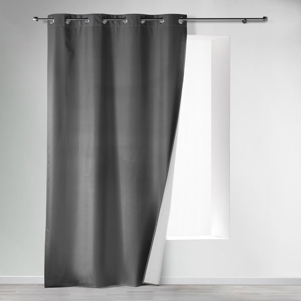 Antracitový termo záves 140x260 cm Icemount – douceur d'intérieur
