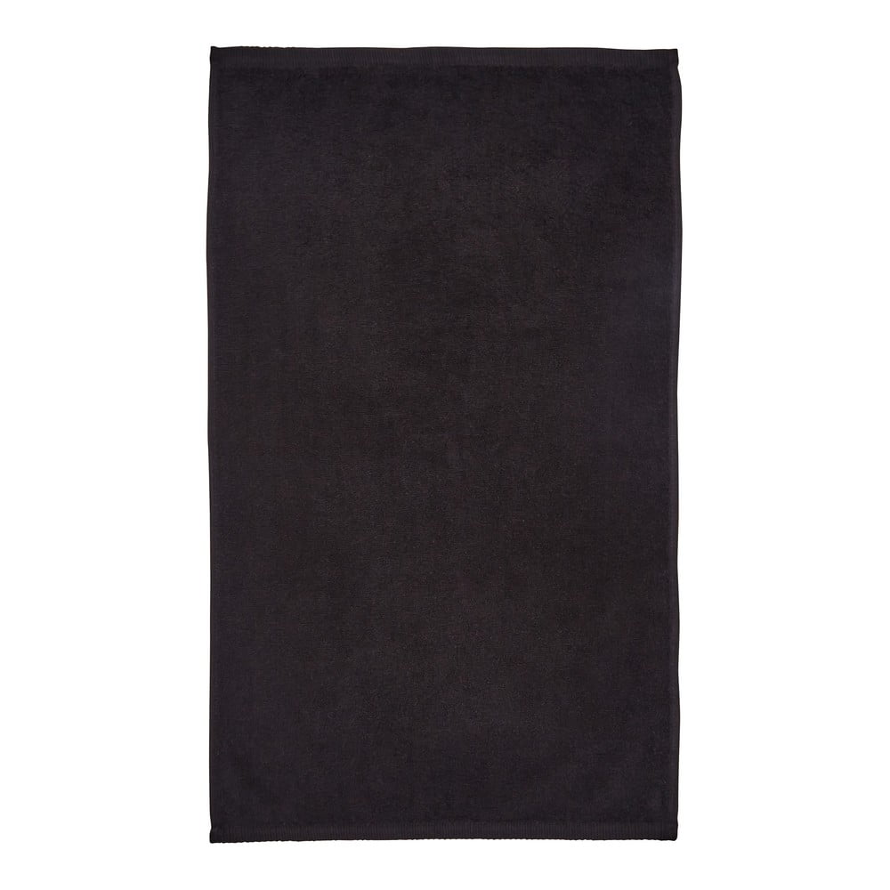 Čierna rýchloschnúca/froté bavlnená osuška 90x140 cm Quick Dry – Catherine Lansfield