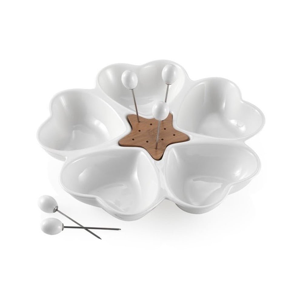 Servírovacia miska s 5 napichovadlami Brandani Cuori