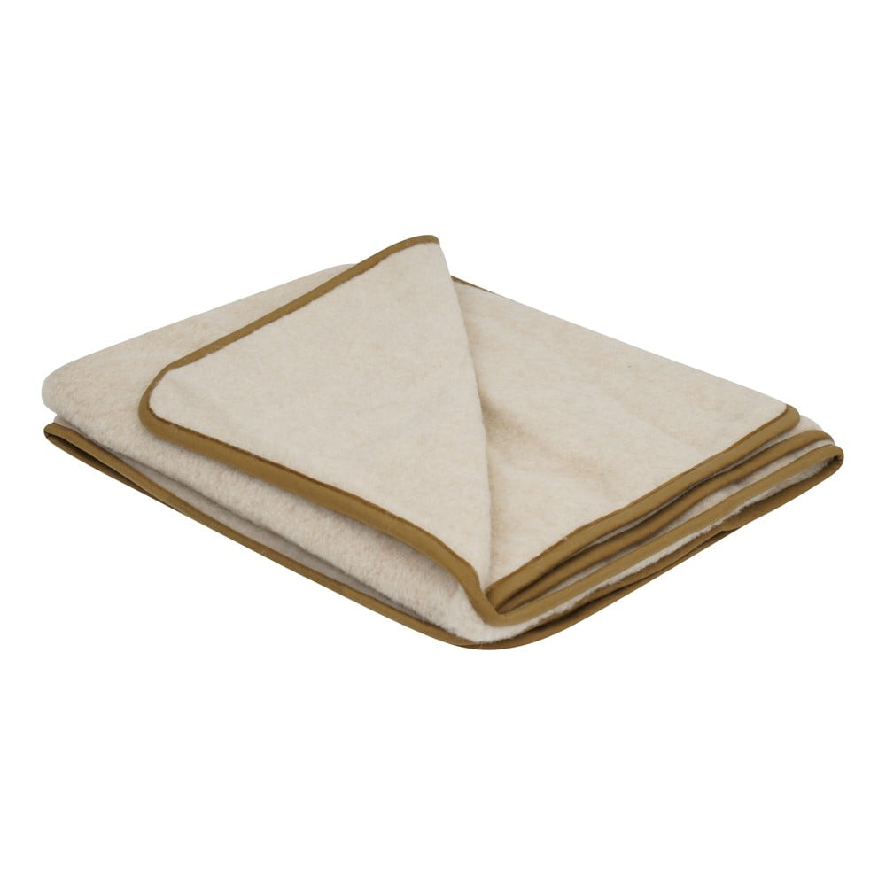 Hnedá deka z merino vlny Native Natural