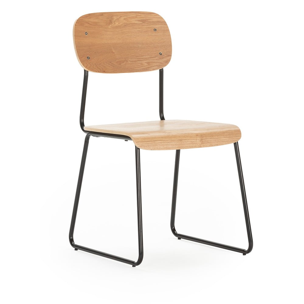 Jedálenská stolička v dekore jaseňa v prírodnej farbe v súprave 2 ks Aira – Marckeric