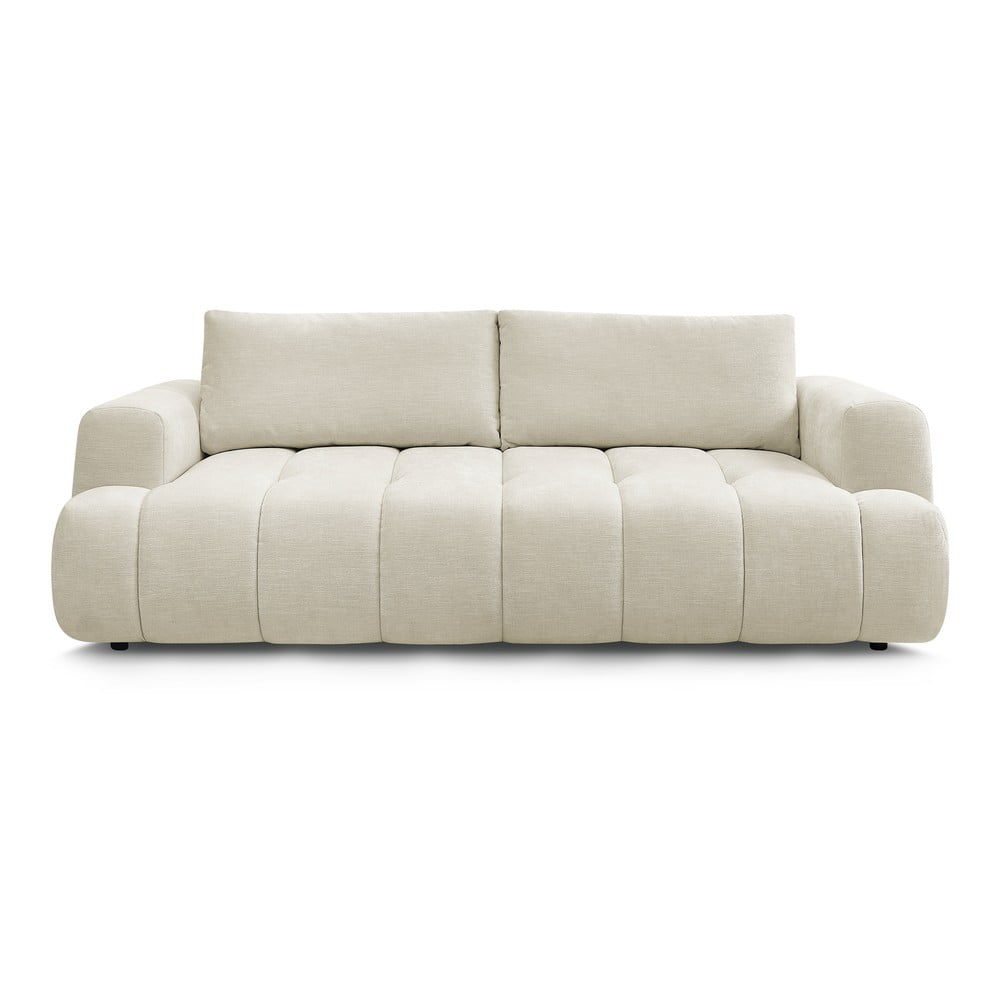 Béžová rozkladacia/s úložným priestorom pohovka 251 cm Fuji – Bobochic Paris