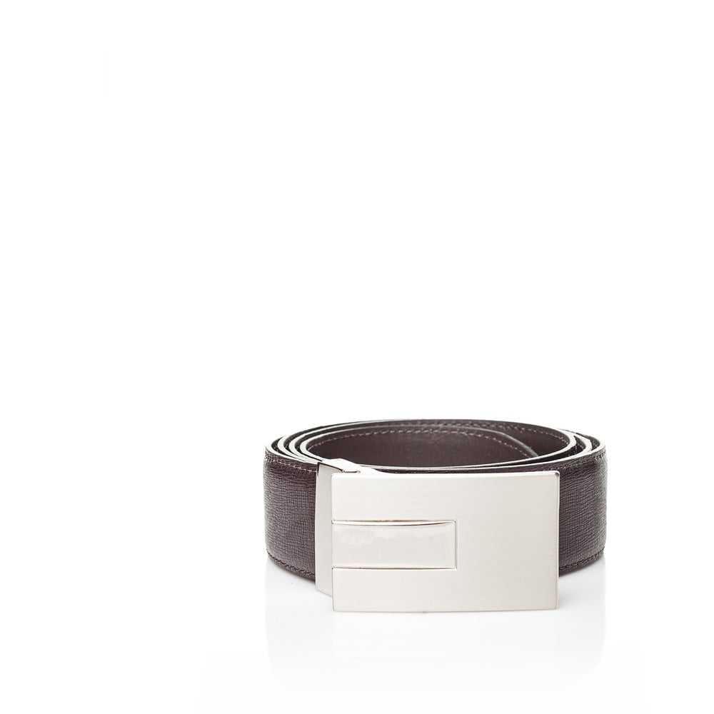 Hnedý kožený pánský opasok Ferruccio Laconi Avar