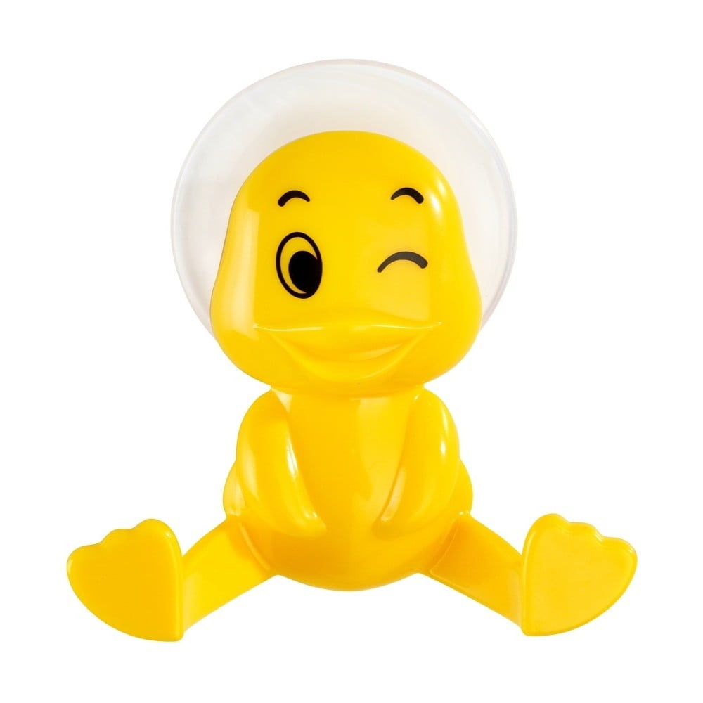 Žltý nástenný háčik Wenko Duck