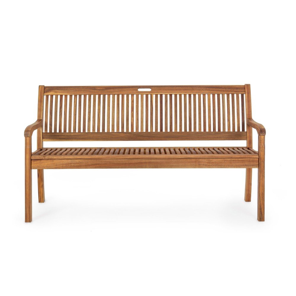 Drevená záhradná lavica v prírodnej farbe Noemi – Bizzotto