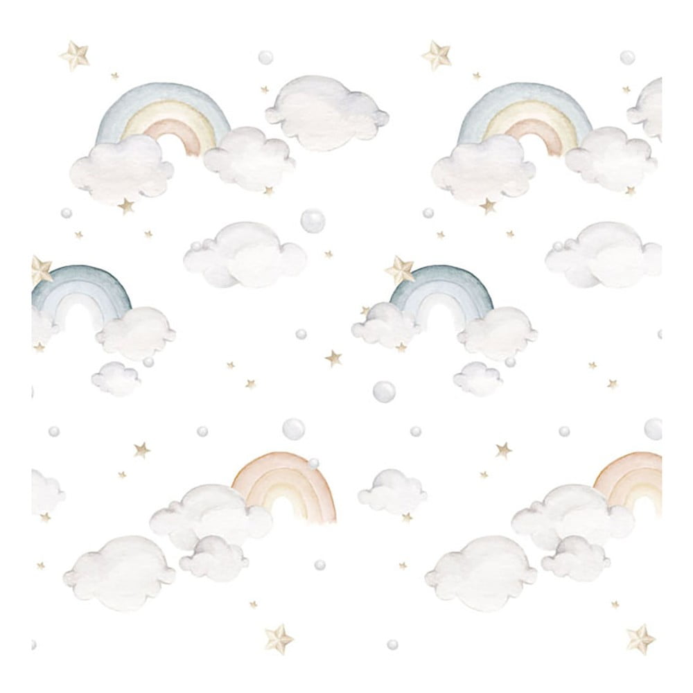 Detská tapeta z netkanej textílie 50 cm x 280 cm Rainbow – Dekornik