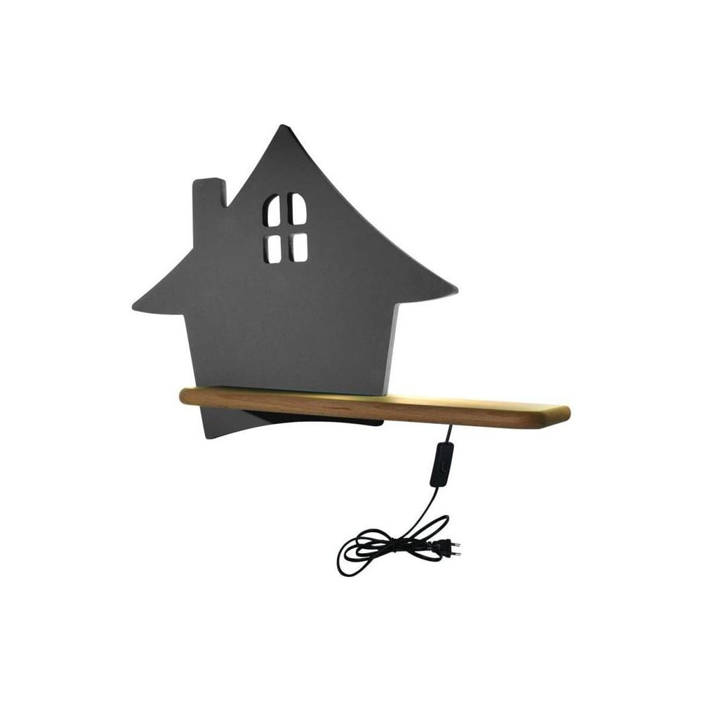 Sivé detské svietidlo House - Candellux Lighting