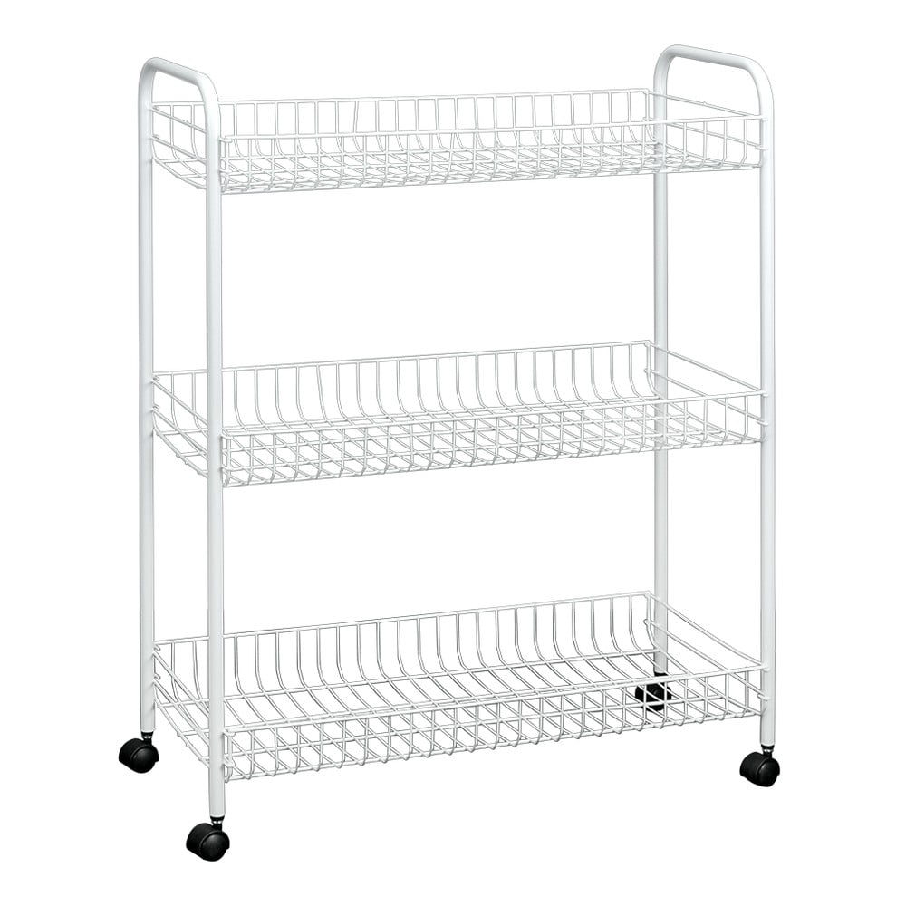 Trojposchodový pojazdný stojan do kúpeľne Metaltex Laundry