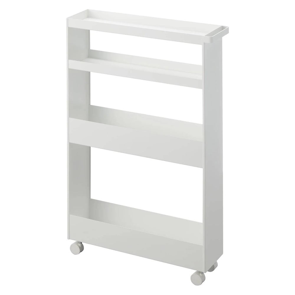 Matne biely oceľový kúpeľňový regál 48x80