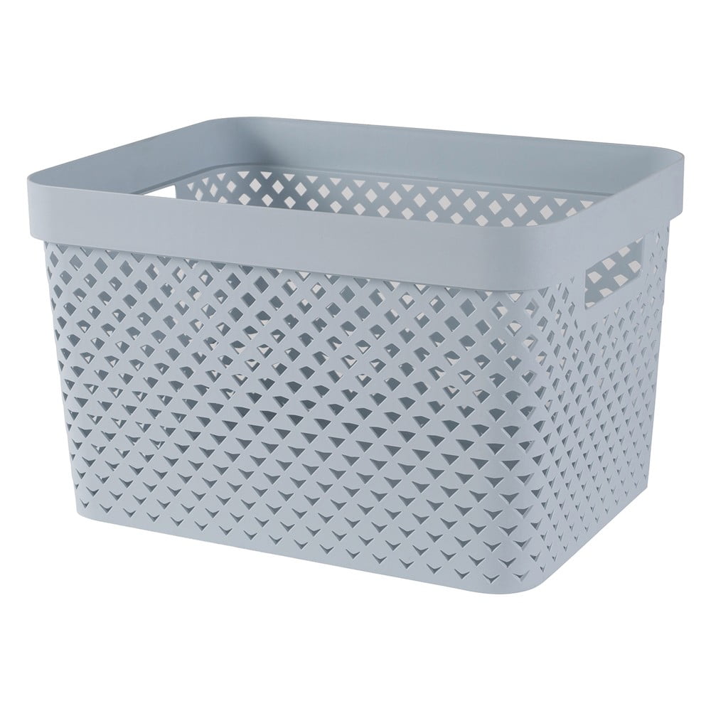 Svetlomodrý plastový úložný box 35