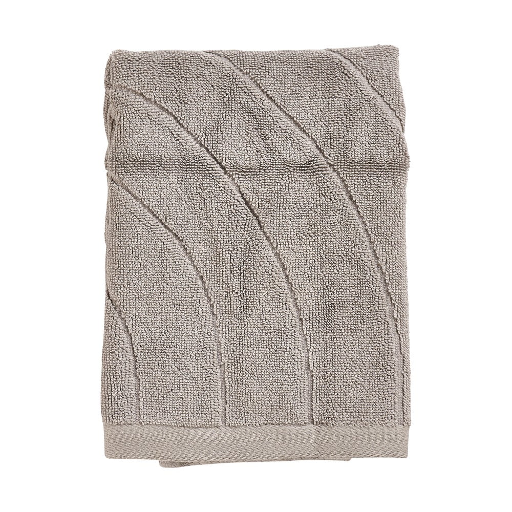 Sivobéžový froté bavlnený uterák 50x70 cm Time – Zone