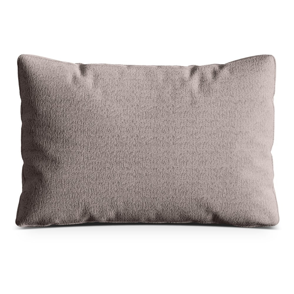Sivobéžový vankúš na gauč z textílie buklé Kemi – Cosmopolitan Design