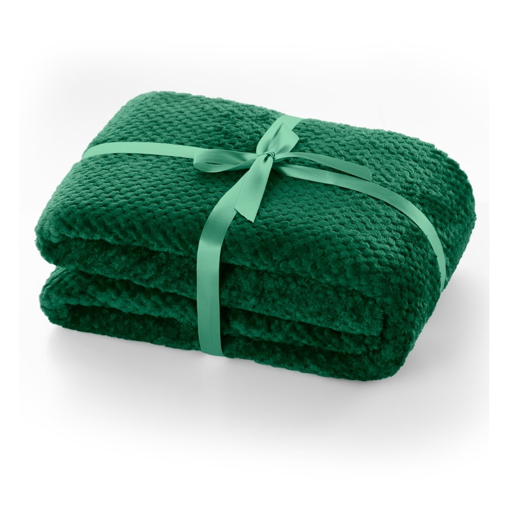 Tmavozelená deka z mikrovlákna DecoKing Henry
