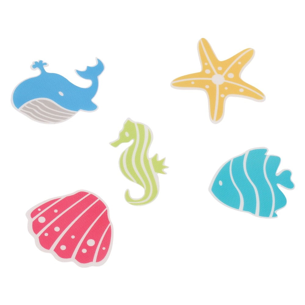 Detské protišmykové podložky v súprave 5 ks do vane 12x12 cm Waterworld – Spirella