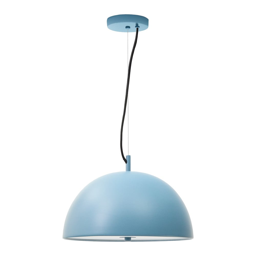 Modré závesné svietidlo s kovovým tienidlom ø 39