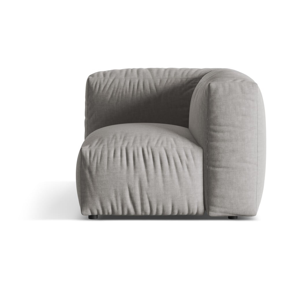 Svetlosivý modul pohovky (variabilný) Martina – Micadoni Home