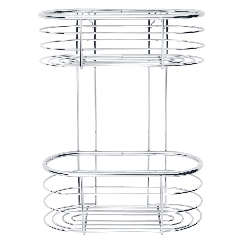 Strieborná sprchová polica Wenko Trestina