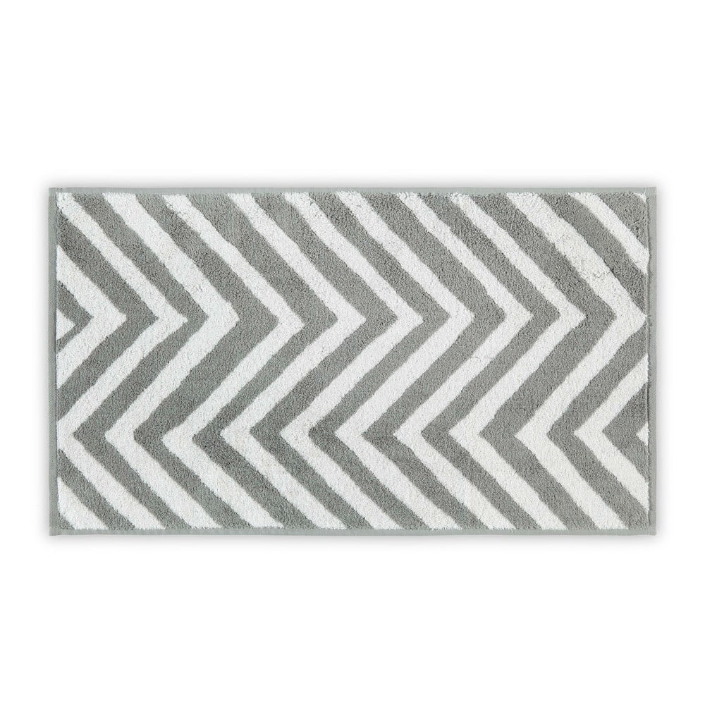 Bielo-sivý bavlnený uterák 33x33 cm Chevron – Foutastic