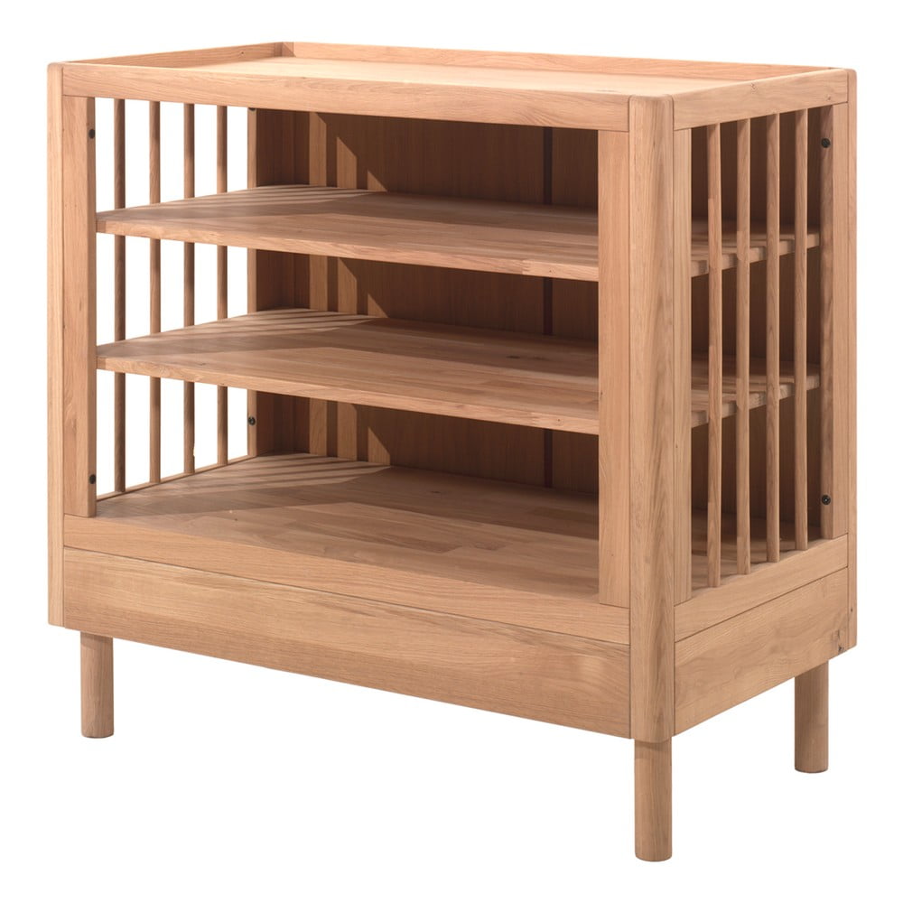 Detská komoda z dubového dreva s prebaľovacím pultom v prírodnej farbe 100x95x55 cm Forrest – Vipack