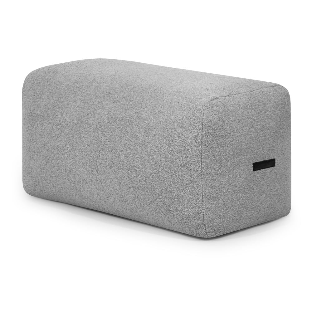 Svetlosivý sedací vak z textílie buklé Plus 100 Lounge – SLOWDOWN