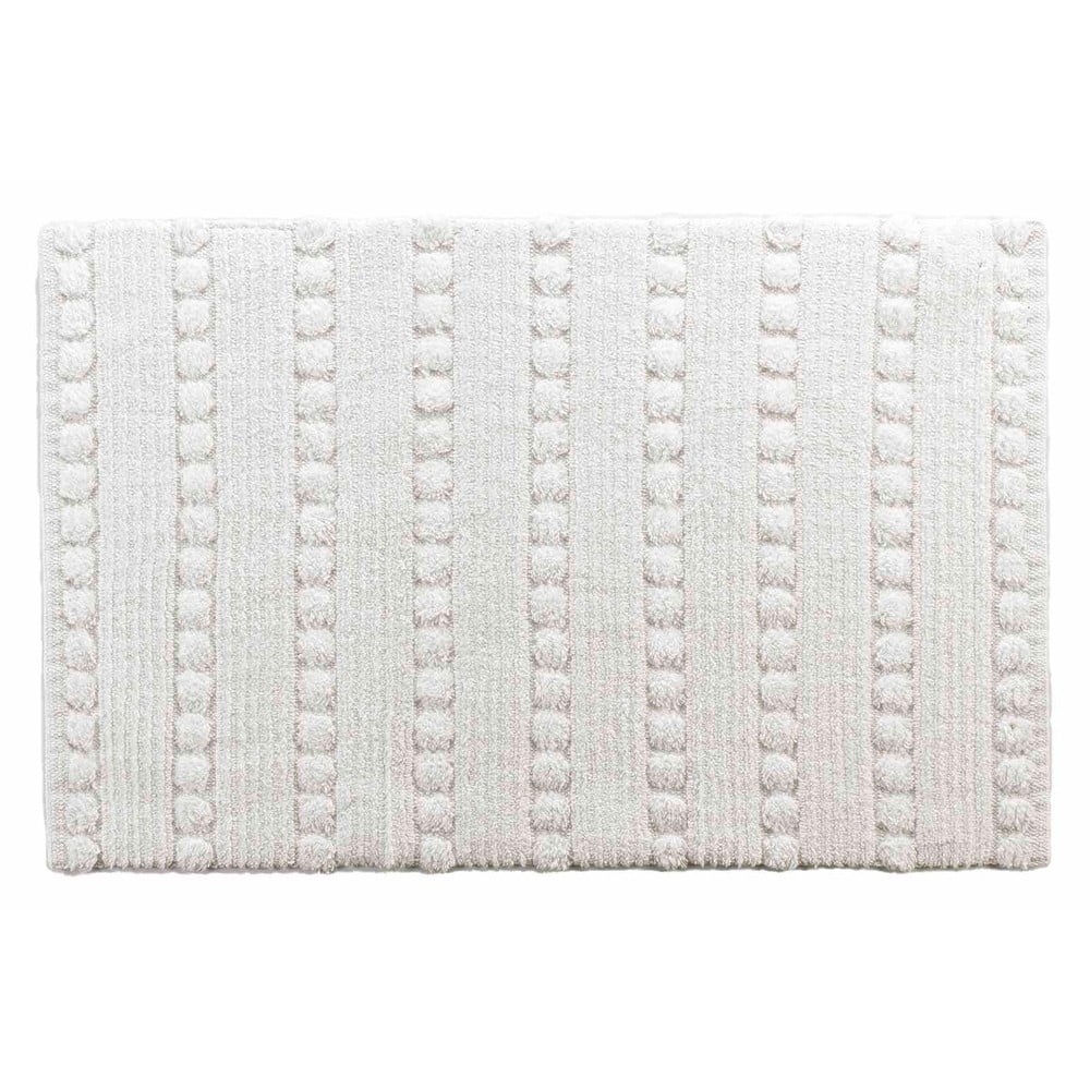 Biela kúpeľňová predložka 50x80 cm Cleonis – douceur d'intérieur