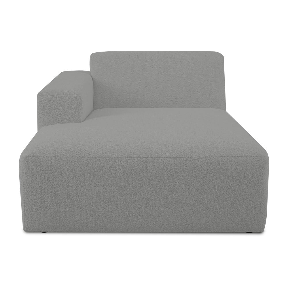 Sivý modul pohovky z textílie buklé (ľavý roh) Roxy – Scandic