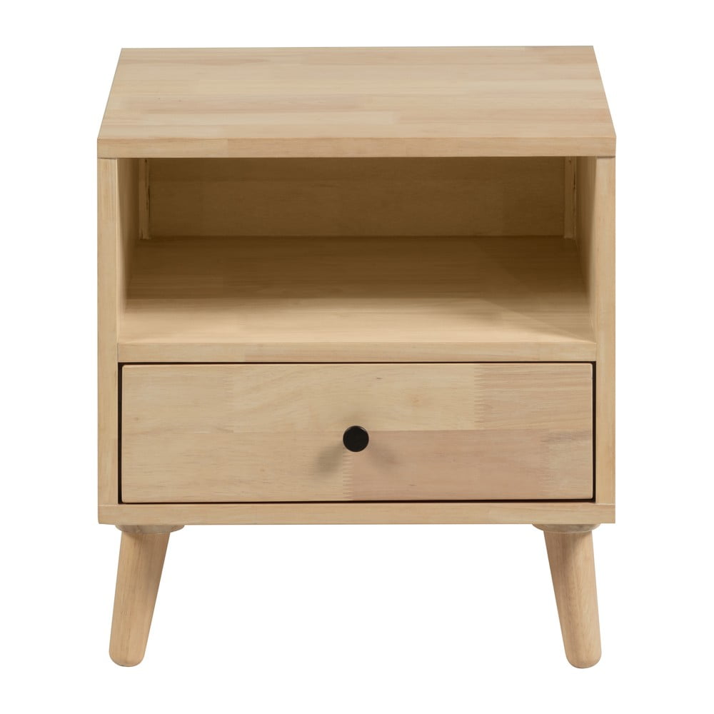 Nočný stolík z kaučukového dreva Kave Home Wari