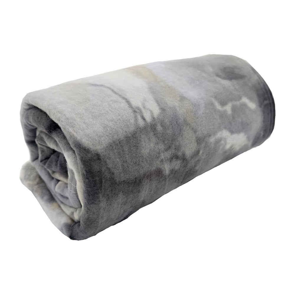 Sivá fleecová deka 150x200 cm Marble – JAHU collections