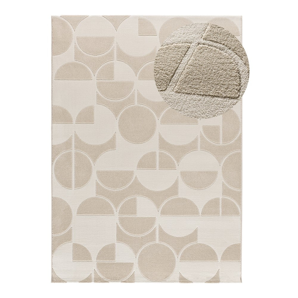 Koberec v krémovej a slonovinovej farbe 160x230 cm Flora – Universal