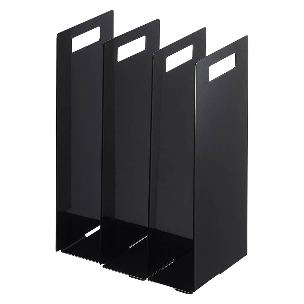 Čierne kovové stojany na uteráky v súprave 2 ks Tower – YAMAZAKI