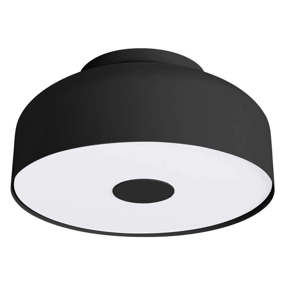 Čierne stropné svietidlo ø 30 cm Blacko – Sollux