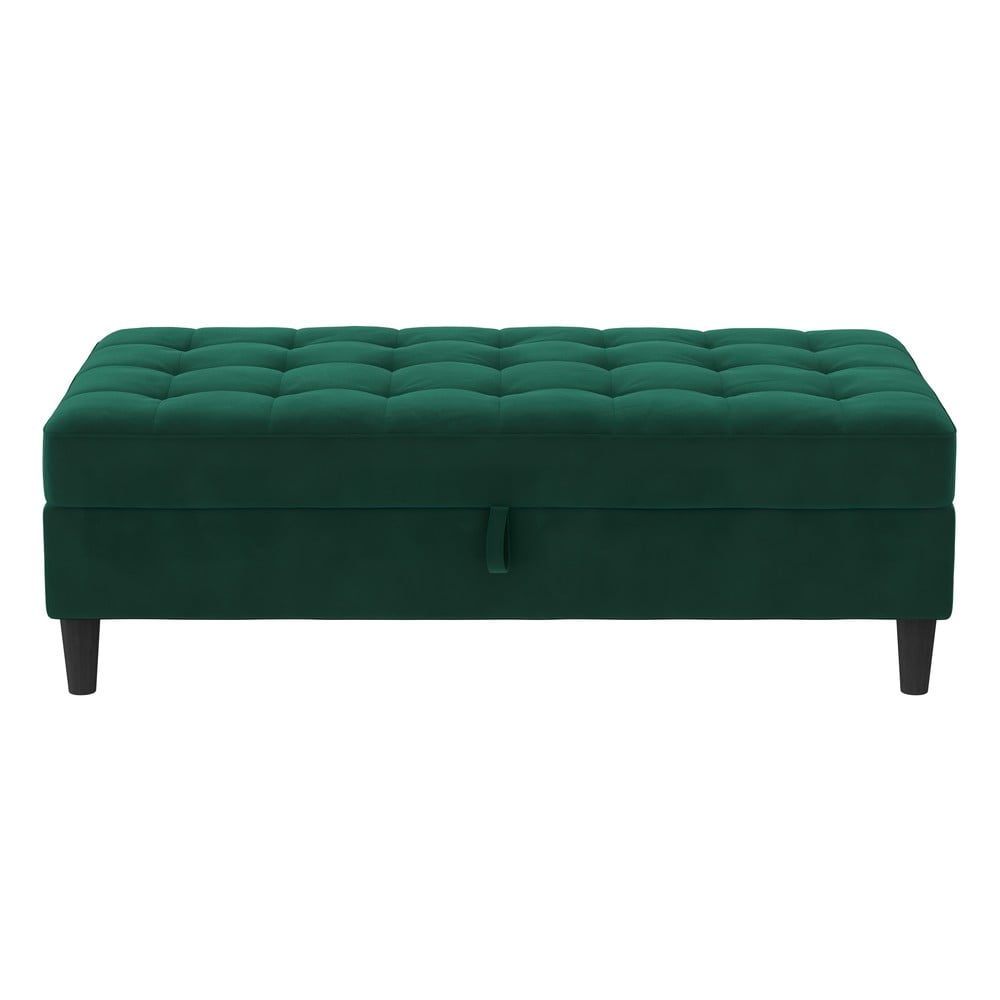 Zelená zamatová podnožka Presley – Støraa