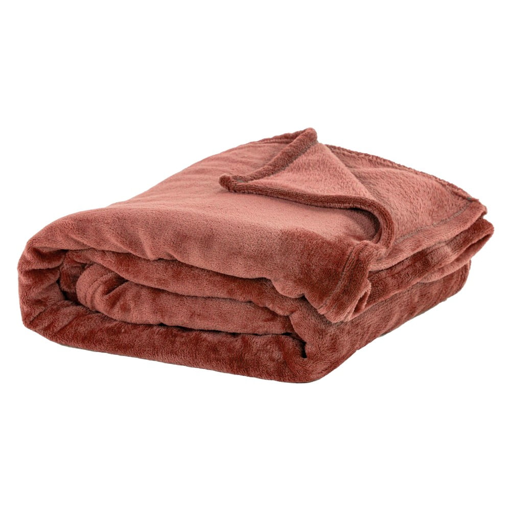 Ružová mikroplyšová deka Tiseco Home Studio