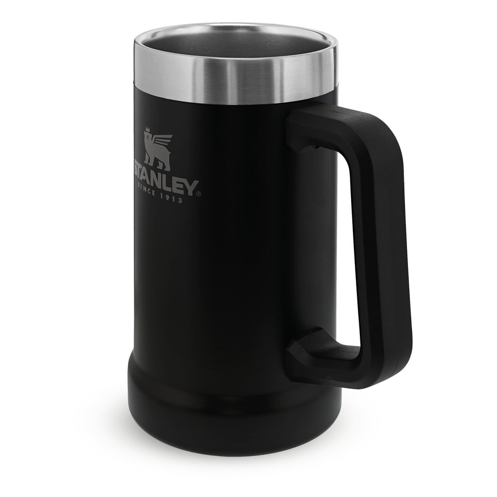 Čierny termo hrnček z nehrdzavejúcej ocele 700 ml The Big Grip Beer Stein Black – Stanley