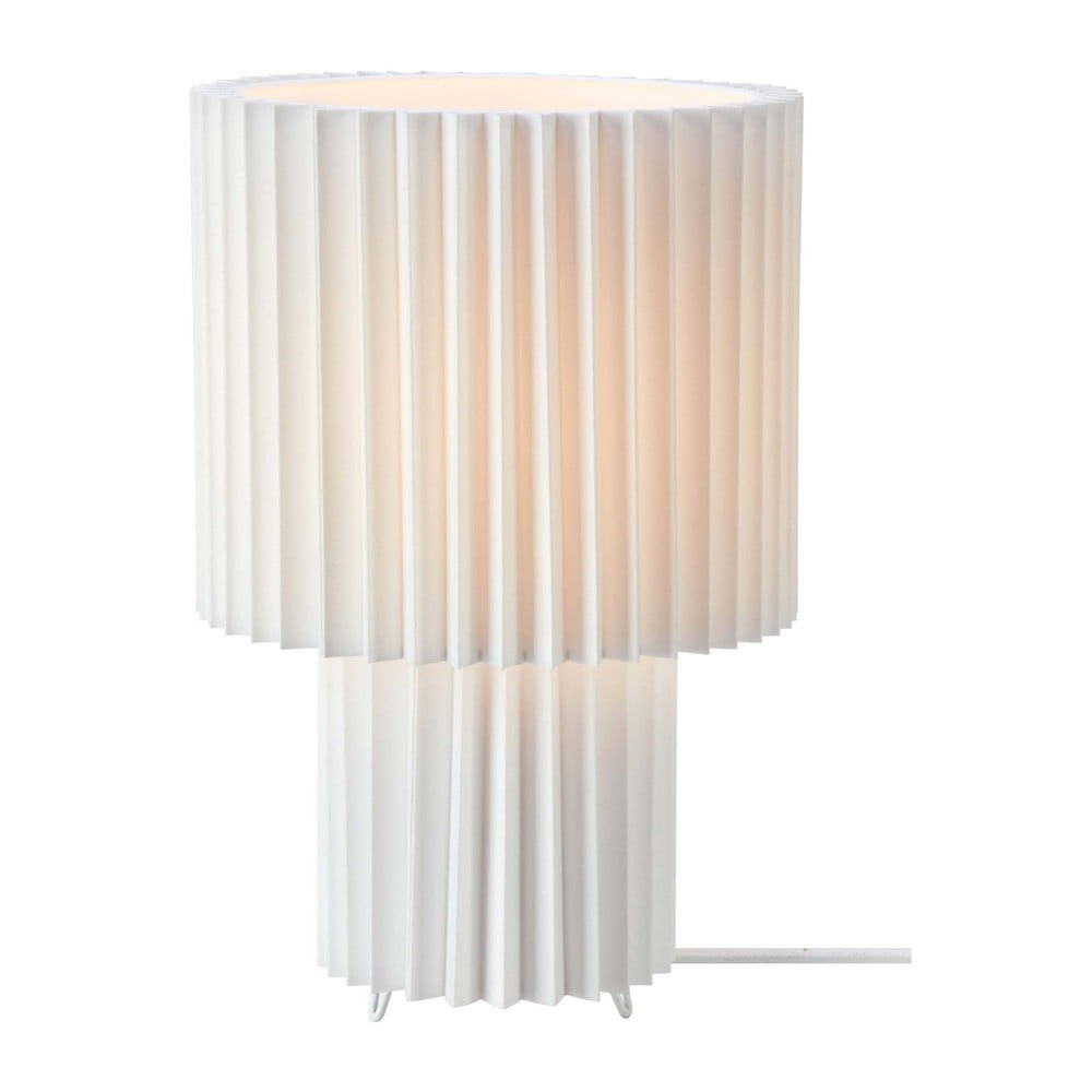Biela stolová lampa s textilným tienidlom (výška 32 cm) Catis – Markslöjd